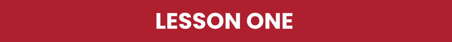 lesson one